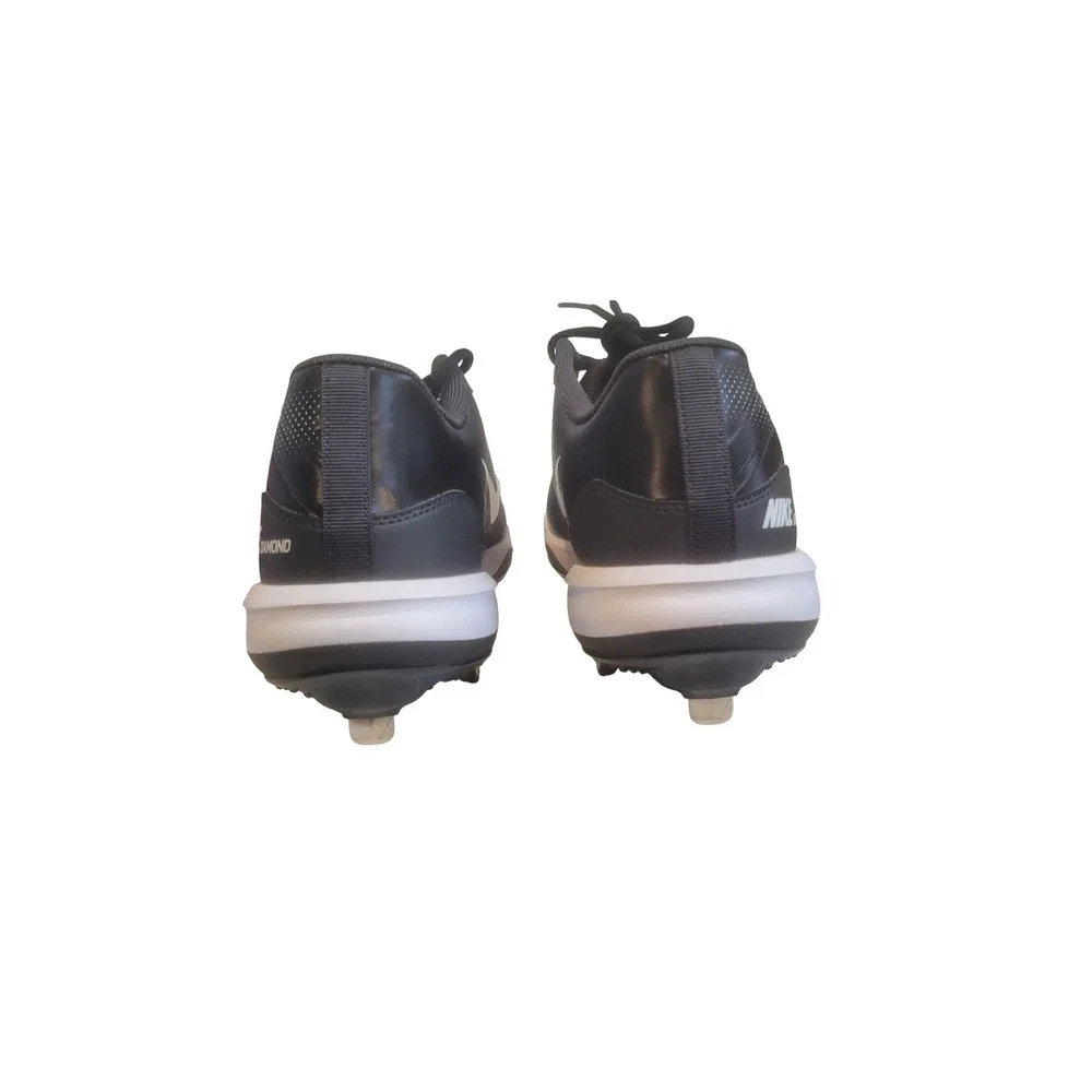 Nike Alpha Huarache Elite 4 Low Metal Baseball Cleats Blk/Wh DJ6516-010 Mens‎ 13